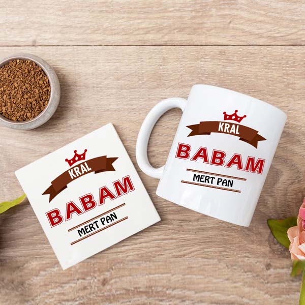 Kral Babam Kupa Bardak Ve Altlık