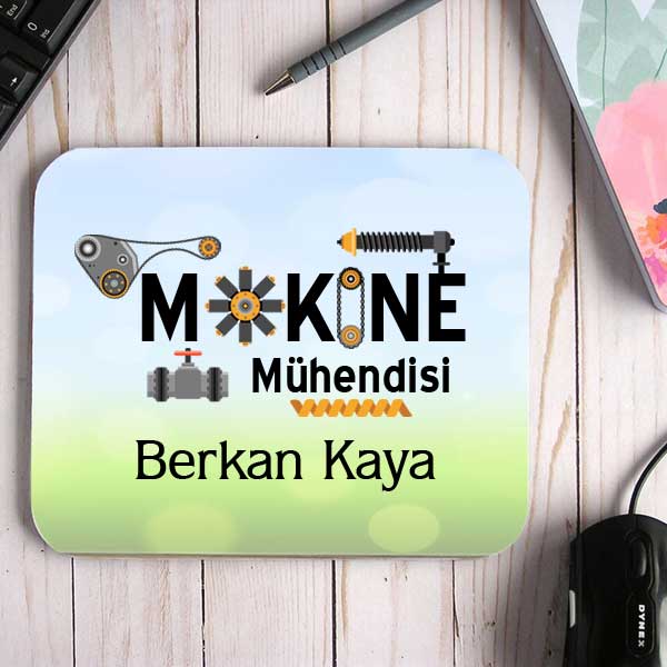 Makine Mühendisine Hediye İsimli Mouse Pad