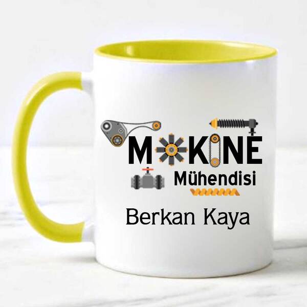 Makine Mühendisine Hediye Kupa Bardak