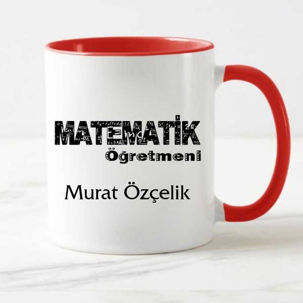 Matematik Öğretmeni İsimli Kupa Bardak