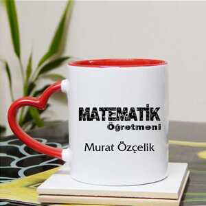 Matematik Öğretmeni İsimli Kupa Bardak - Thumbnail