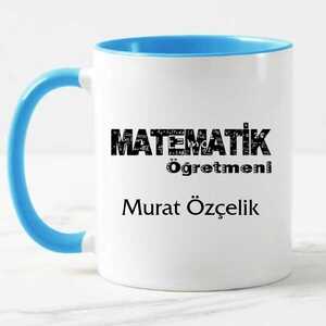 Matematik Öğretmeni İsimli Kupa Bardak - Thumbnail