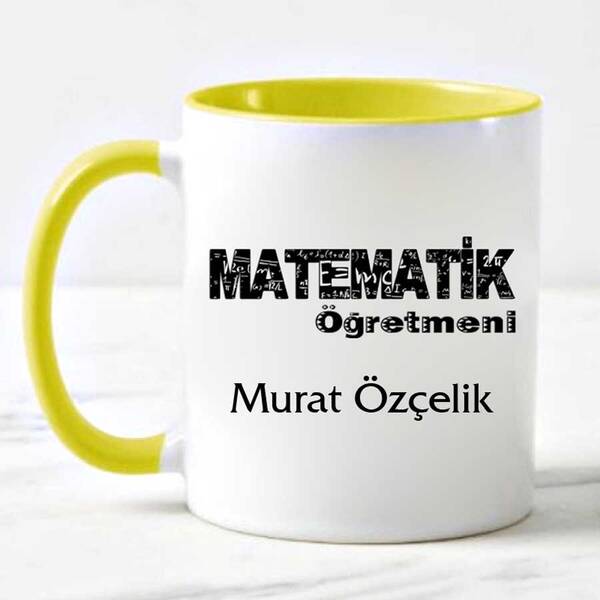 Matematik Öğretmeni İsimli Kupa Bardak