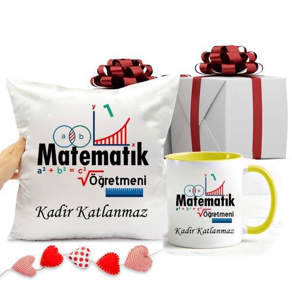 Matematik Öğretmeni Özel Kupa Bardak ve Yastık