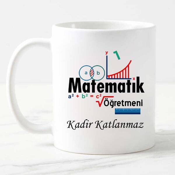 Matematik Öğretmenine Hediye Kupa Bardak