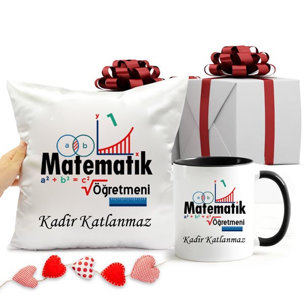 Matematik Öğretmeni Özel Kupa Bardak Ve Yastık