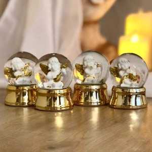 Melek Gold Mini Kar Küresi - Thumbnail