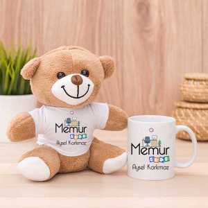 - Memura Hediye Peluş Ayıcık ve Kupa Bardak  - Memura Hediye Peluş Ayıcık ve Kupa Bardak