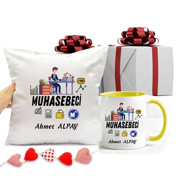 Muhasebeci Kupa Bardak ve Yastık