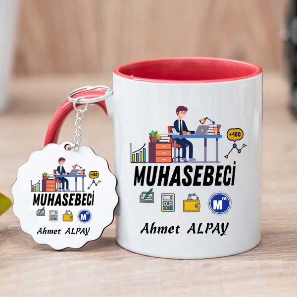 Muhasebeciye Hediye Kupa Bardak Ve Anahtarlık