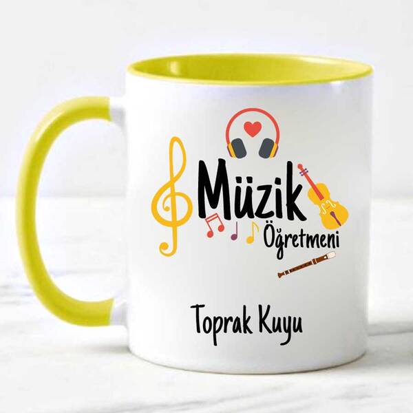 Müzik Öğretmenine Hediye Kupa Bardak