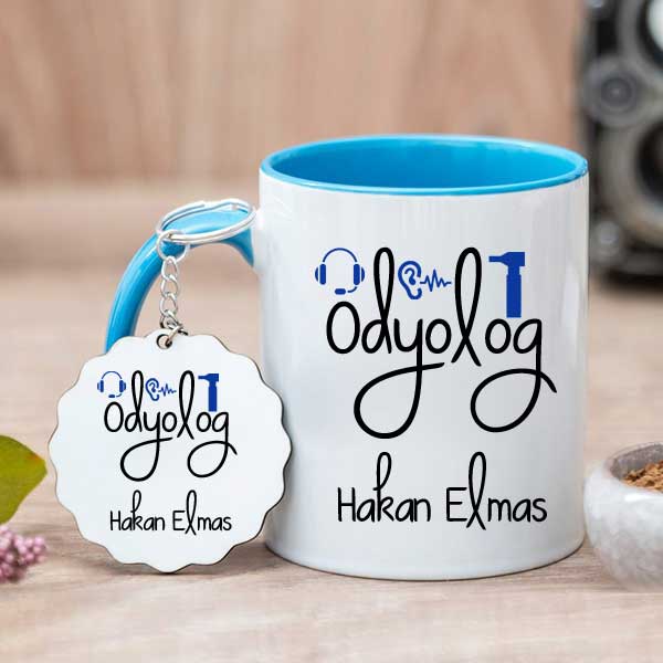 Odyolog Hediyesi Kupa Bardak ve Anahtarlık