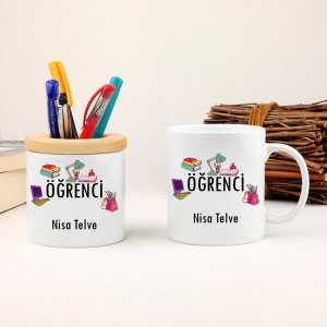  - Öğrenci Kupa Bardak ve Kalemlik Hediye Seti