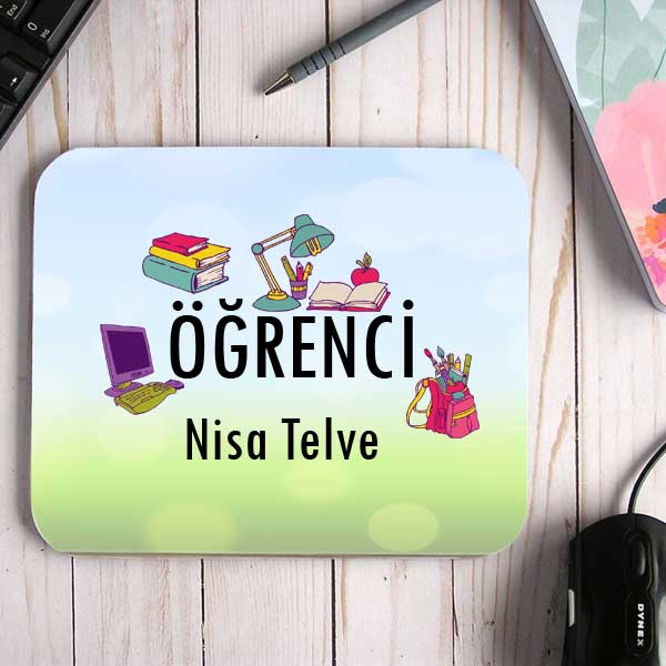 Öğrenciye Hediye İsimli Mouse Pad