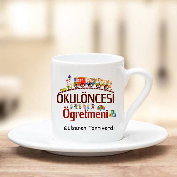 Okul Öncesi Öğretmeni Türk Kahvesi Fincanı