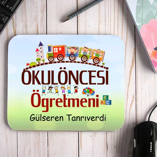 Okul Öncesi Öğretmenine Hediye İsimli Mouse Pad