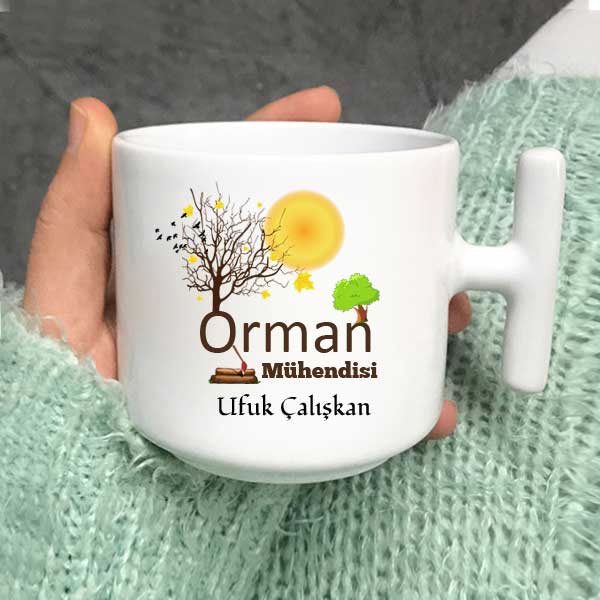 Orman Mühendisi Latte Fincanı