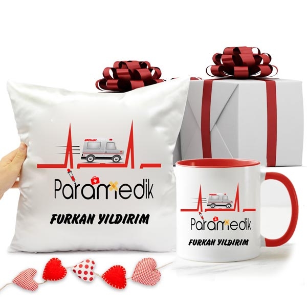 İsimli Paramedik Kupa Bardak Ve Yastık