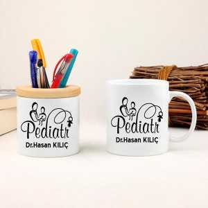 - Pediatri Doktoruna Hediye Kupa Bardak ve Kalemlik Seti  - Pediatri Doktoruna Hediye Kupa Bardak ve Kalemlik Seti