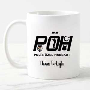 Polis Özel Harekatçıya Hediye Kupa Bardak