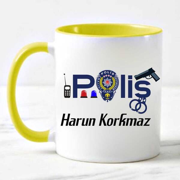 Polise Hediye Kupa Bardak