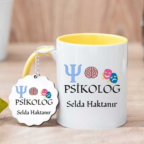 Psikolog Hediyesi Kupa Bardak Ve Anahtarlık