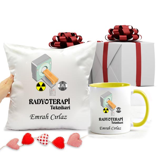 Radyoterapi Teknikeri Kupa Bardak Ve Yastık