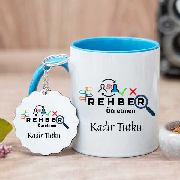 Rehber Öğretmene Hediye Kupa Bardak Ve Anahtarlık
