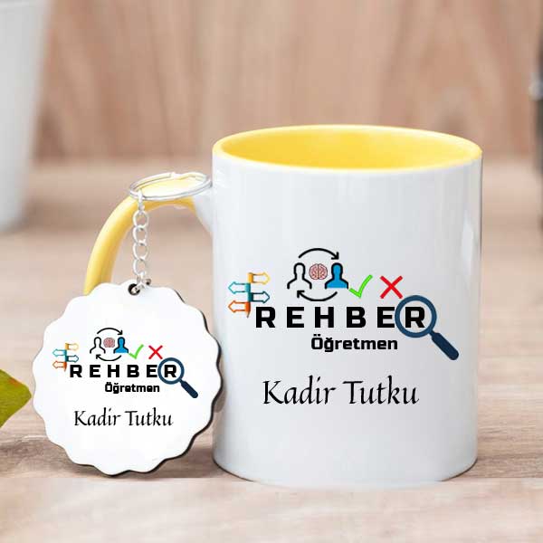 Rehber Öğretmene Hediye Kupa Bardak ve Anahtarlık