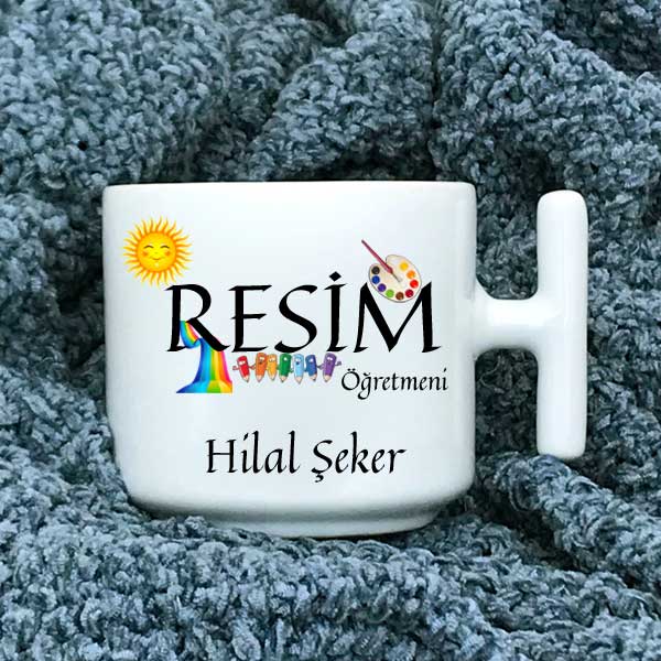 Resim Öğretmeni Latte Fincanı