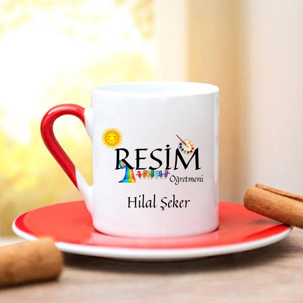 Resim Öğretmeni Türk Kahve Fincanı