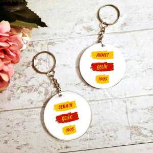  - Sarı Kırmızı Taraftar İkili Anahtarlık