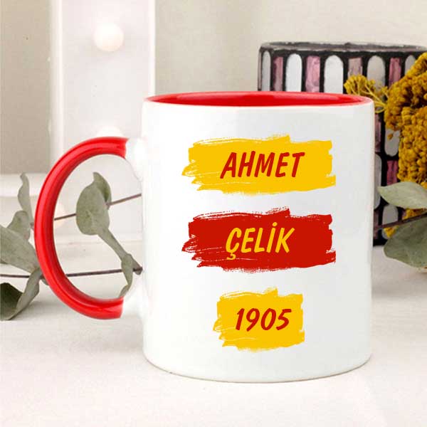 Sarı Kırmızı Taraftar Kupa Bardak