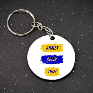  - Sarı Lacivert Taraftar Anahtarlık