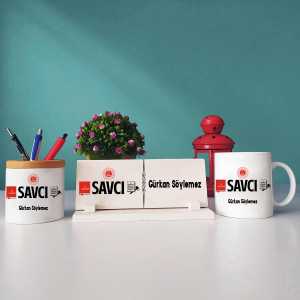  - Savcıya Hediye Kupa Bardağı Kalemliği ve İsimliği