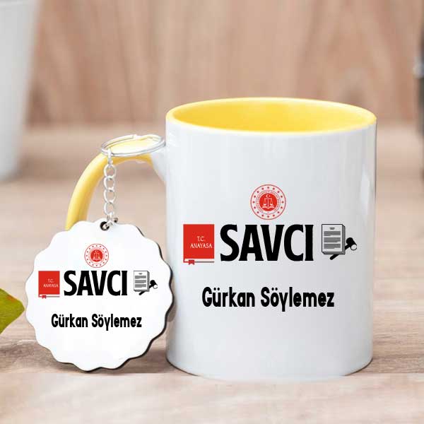 Savcıya Hediye Kupa Bardak ve Anahtarlık