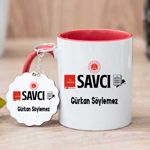 Savcıya Hediye Kupa Bardak ve Anahtarlık