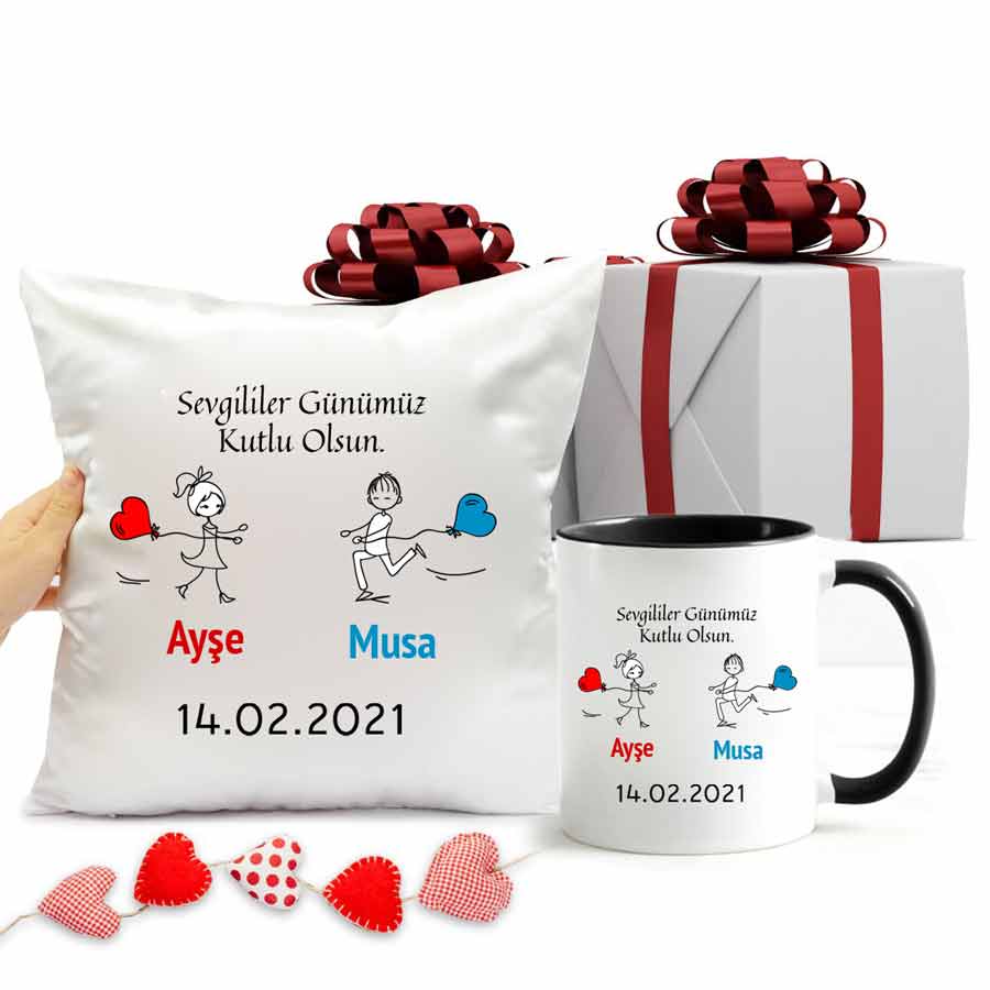 Sevgililer Günümüz Kutlu Olsun Temalı Hediye Seti