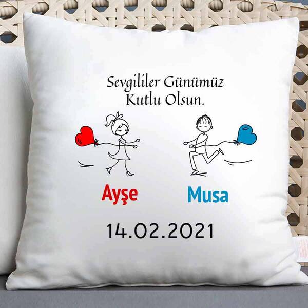 Sevgililer Günümüz Kutlu Olsun Yastığı