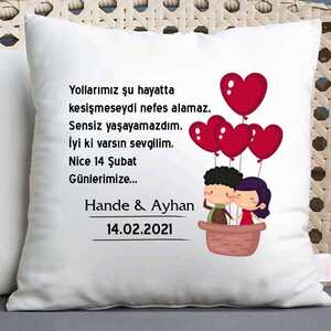 Sevgiliye Hediye Özel Yastık