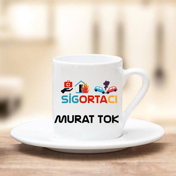 Sigortacı Türk Kahve Fincanı