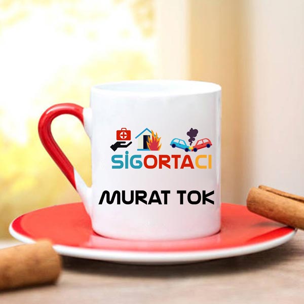 Sigortacı Türk Kahve Fincanı