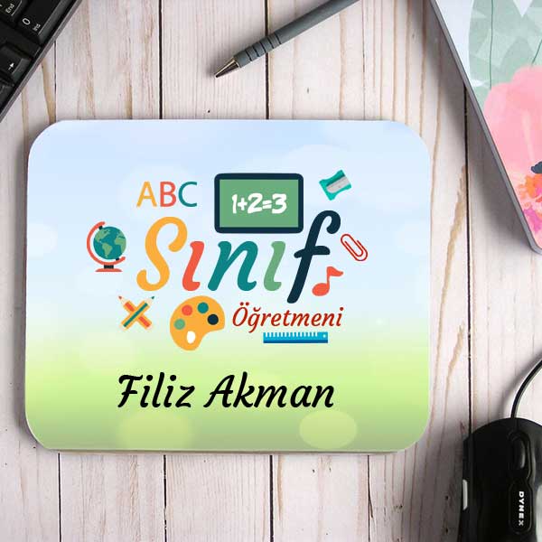 Sınıf Öğretmenine Hediye İsimli Mouse Pad