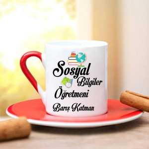 Sosyal Bilgiler Öğretmeni Türk Kahve Fincanı - Thumbnail