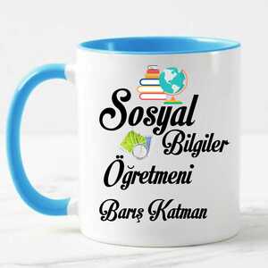 Sosyal Bilgileri Öğretmenine Hediye Kupa Bardak