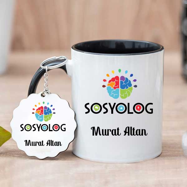 Sosyolog Hediyesi Kupa Bardak ve Anahtarlık