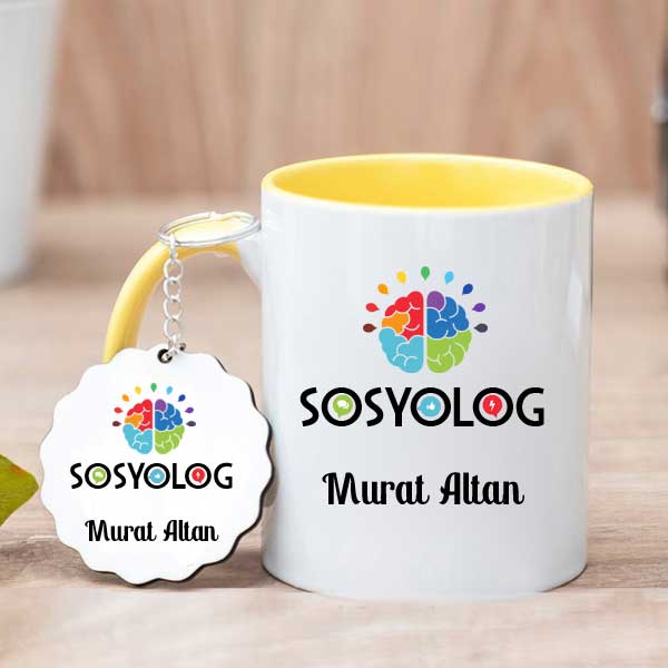 Sosyolog Hediyesi Kupa Bardak ve Anahtarlık