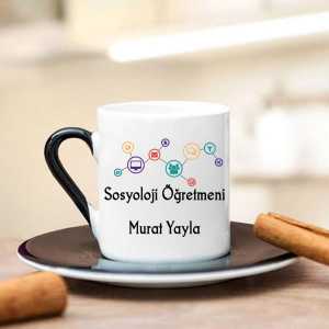 Sosyoloji Öğretmeni Türk Kahve Fincanı - Thumbnail