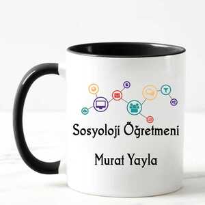 Sosyoloji Öğretmenine Hediye Kupa Bardak