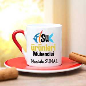 Su Ürünleri Mühendisi Türk Kahve Fincanı - Thumbnail